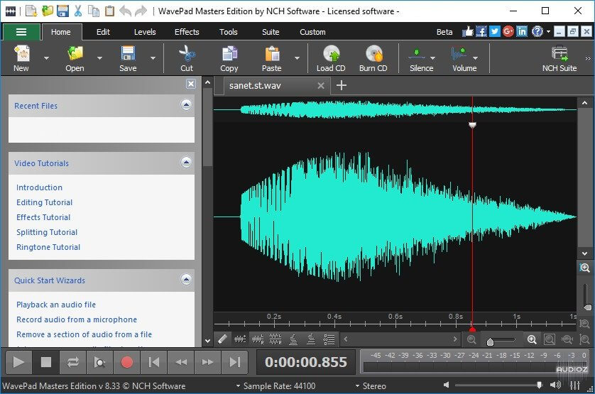 WavePad Sound Editor 13.38 Crack Full Free Download 2022