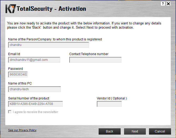 K7 Total Security 16.0.0835 Crack + Activation Key [Latest 2023]